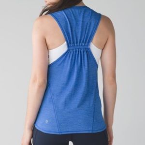Lululemon in a cinch tank